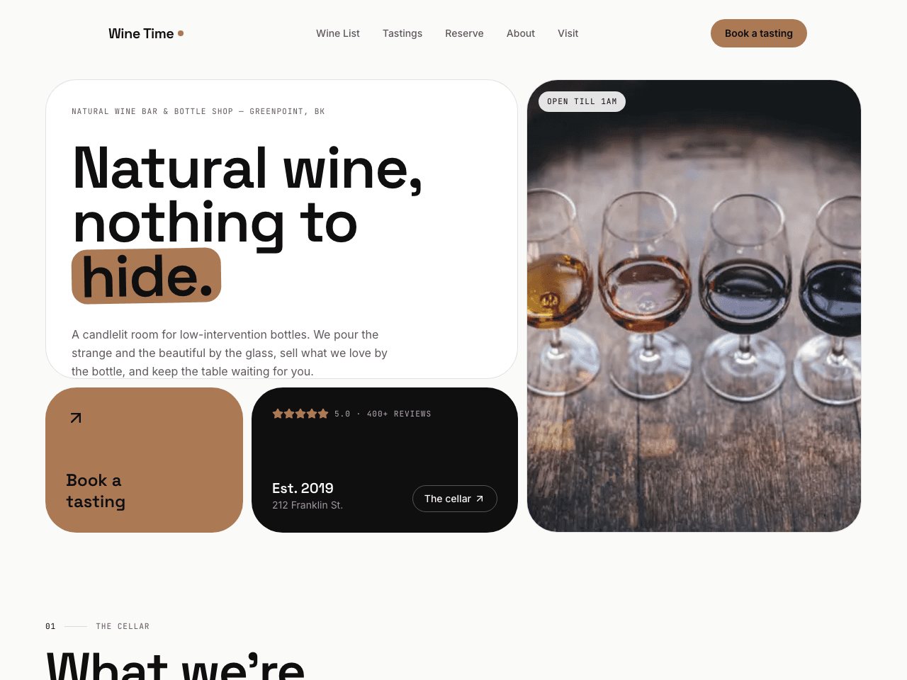 Wine Time demo website