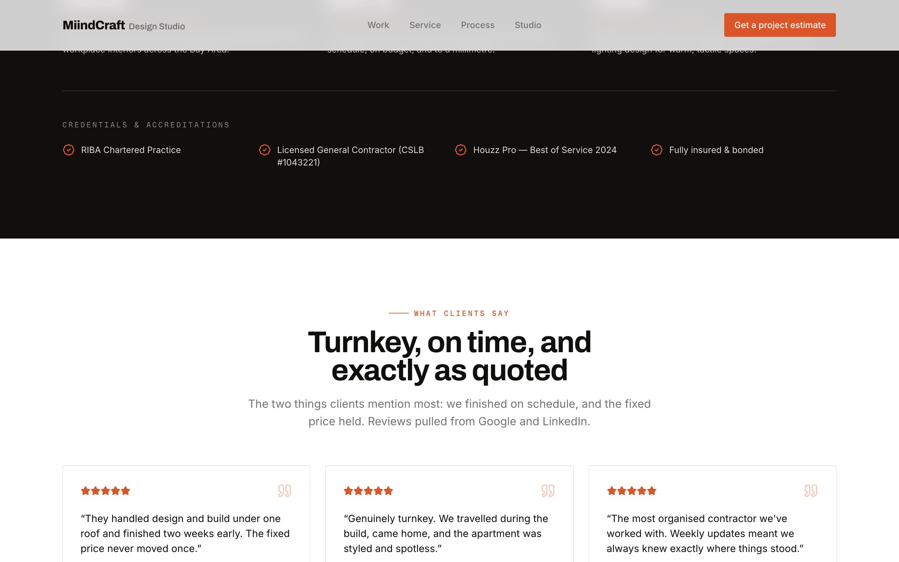 MindCraft — Credentials, accreditations, and client testimonials.